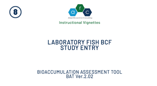 Laboratory Fish BCF Study Entry